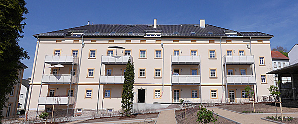 Die Bewohner können den Ausblick in den «Tilly´schen Garten» geniessen.